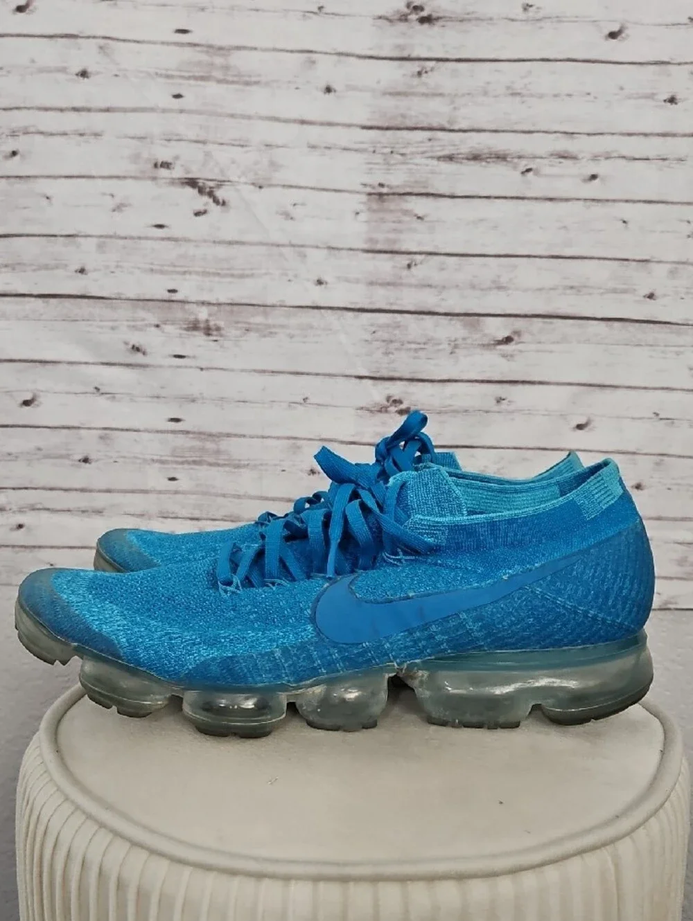 Nike Flyknit VaporMax Sneakers - Cyan Blue